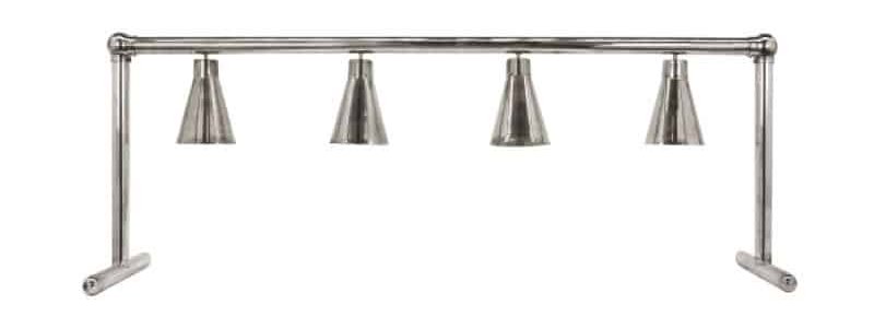 1BAGHL72-Heated-Serving-Line-Polished Stainless-Steel with 4 heat lamps 120v